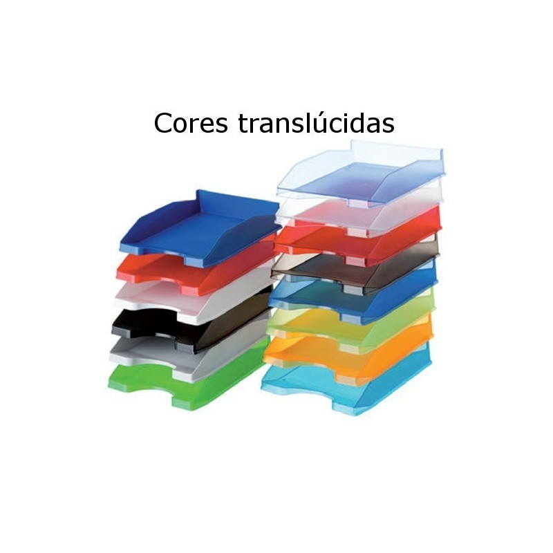 Tabuleiros de secretária plásticos translúcidos