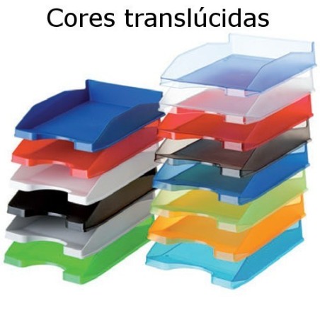 Tabuleiros de secretária plásticos translúcidos