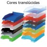Tabuleiros de secretária plásticos translúcidos