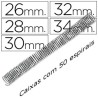 Espirais metálicas pretas passo 5:1 diâmetros 26mm a 34mm