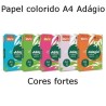 Papel A4 colorido 80 gr. - Cores intensas