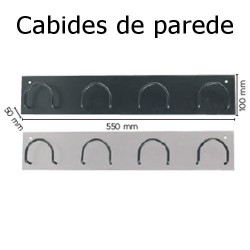 Cabides de parede com 4 suportes metálicos