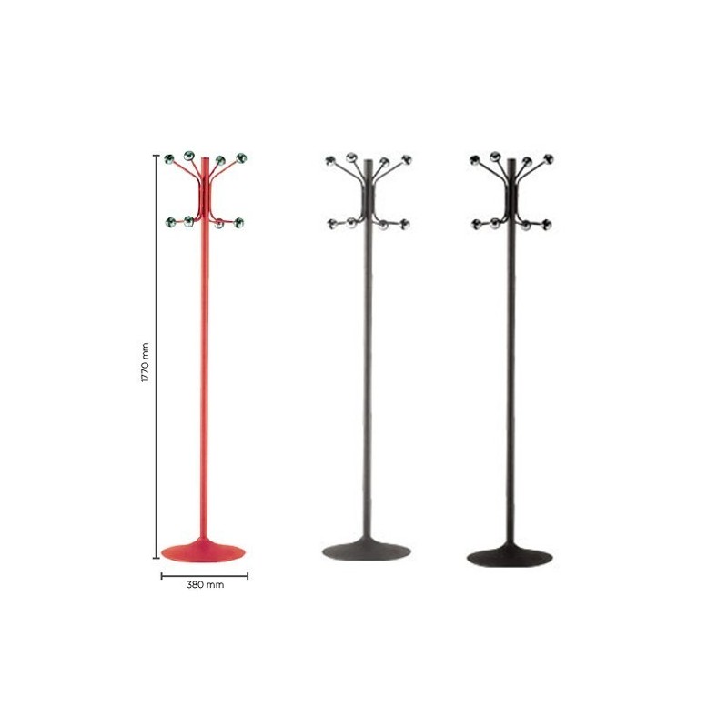 Cabides de pé em metal pintado