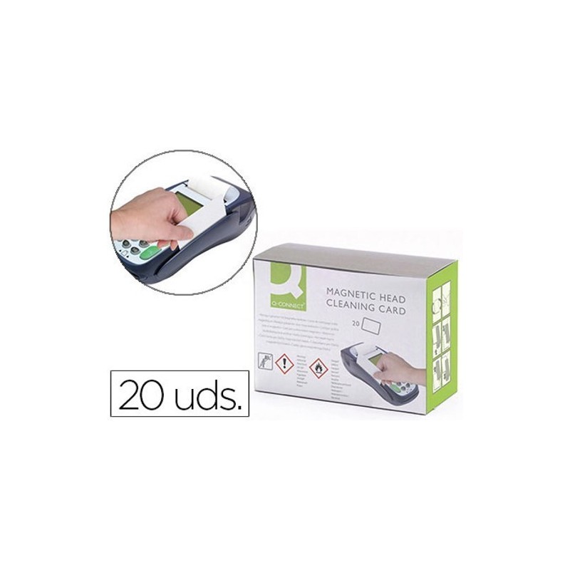 Cartões de limpeza para leitores de banda magnética
