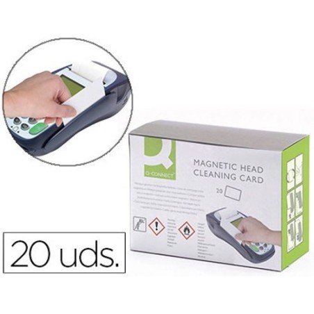 Cartões de limpeza para leitores de banda magnética