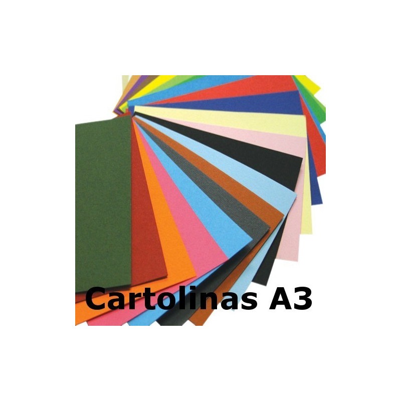 Cartolinas A3 coloridas Guarro