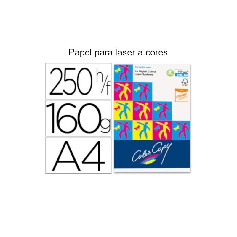 Papel Color Copy A4 brilhante de 160gr
