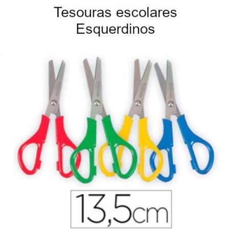 Tesouras escolares para esquerdinos
