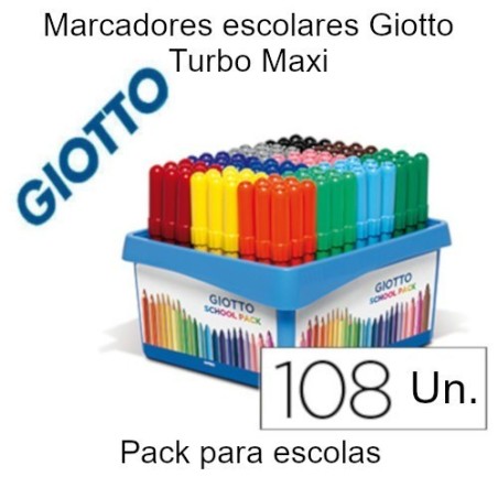 Marcadores Giotto Maxi School Pack