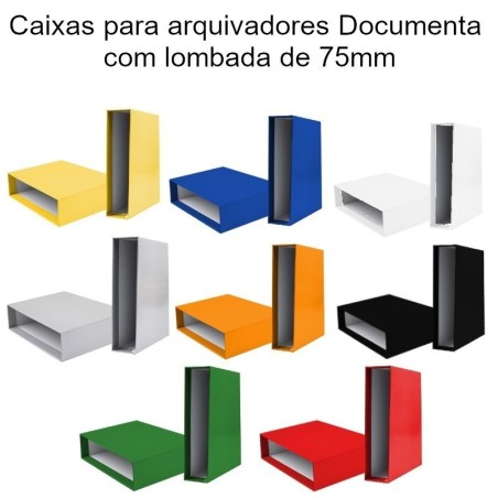 Caixas para arquivadores documenta lombada de 75mm
