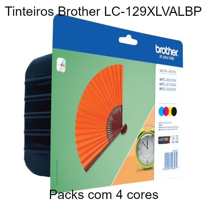 Pack 4 tinteiros Brother LC-129XLVALBP