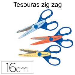 Tesouras escolares zig zag