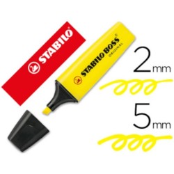 Marcadores fluorescentes Stabilo Boss 70 Original amarelos