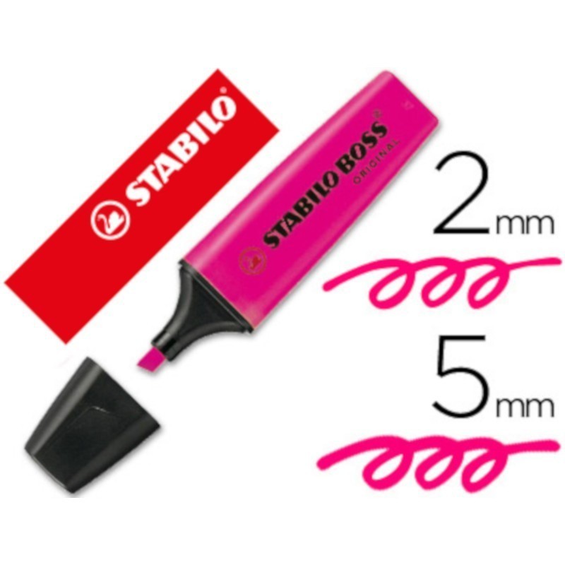 Marcadores fluorescentes Stabilo Boss 70 Original rosa