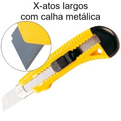 X-atos largos com calha metálica