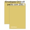 Envelopes C4 kraft