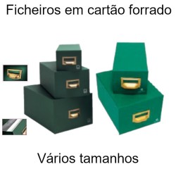 Ficheiros de gaveta em cartão