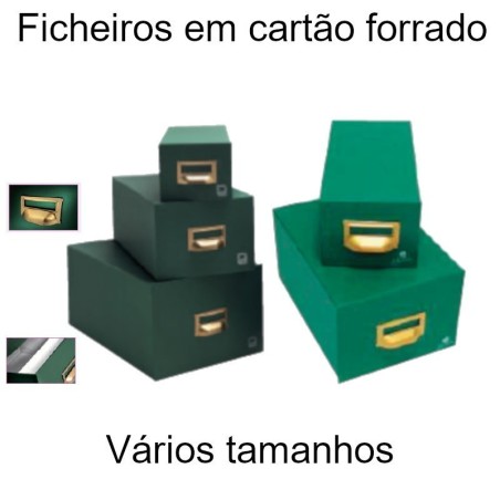 Ficheiros em cartão forrado