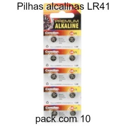 Pilhas para relógios LR41 1,5V-68mAh