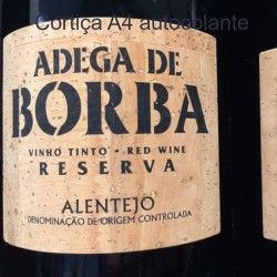 Cortiça A4 autocolante