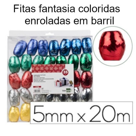 fitas fantasia coloridas para embrulhos