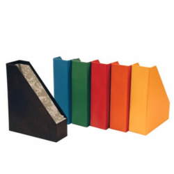 Caixa Porta-Revistas em Cartão Colorido 80mm – Arquivador Vertical