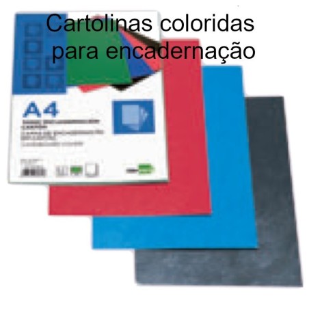 Cartolinas coloridas A4 para encadernação