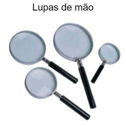 Lupa Ótica de Cristal Q-CONNECT Ampliação 3x – Aro Metálico / Vários Diâmetros