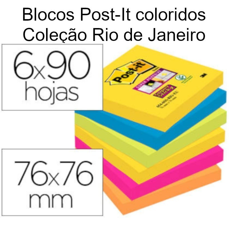 Post-It 76x76 Coleção Rio de Janeiro