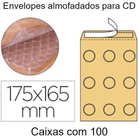 Envelopes almofadados para CD