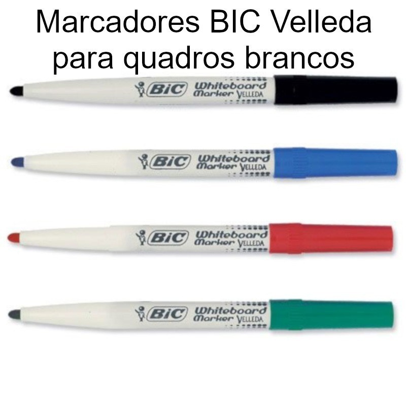 Marcadores Bic Velleda para quadros brancos