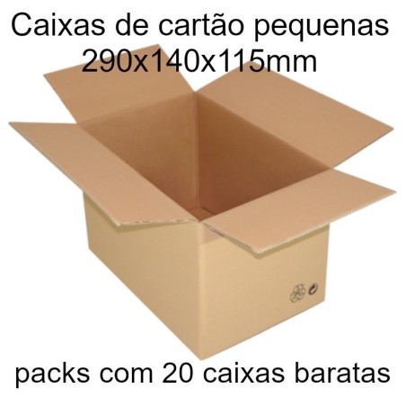 Caixas de cartão pequenas e baratas