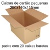 Caixas de cartão pequenas e baratas