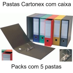 Pasta de Arquivo Cartonex 80V com Caixa Fixa (Várias Cores)