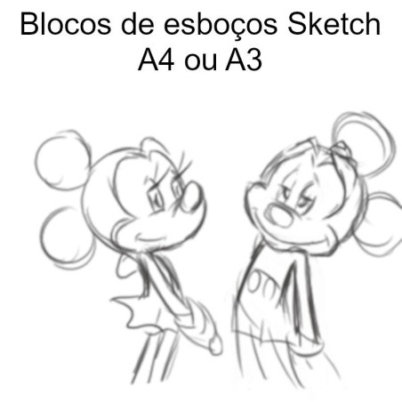 Blocos de esboços Liderpapel Sketches