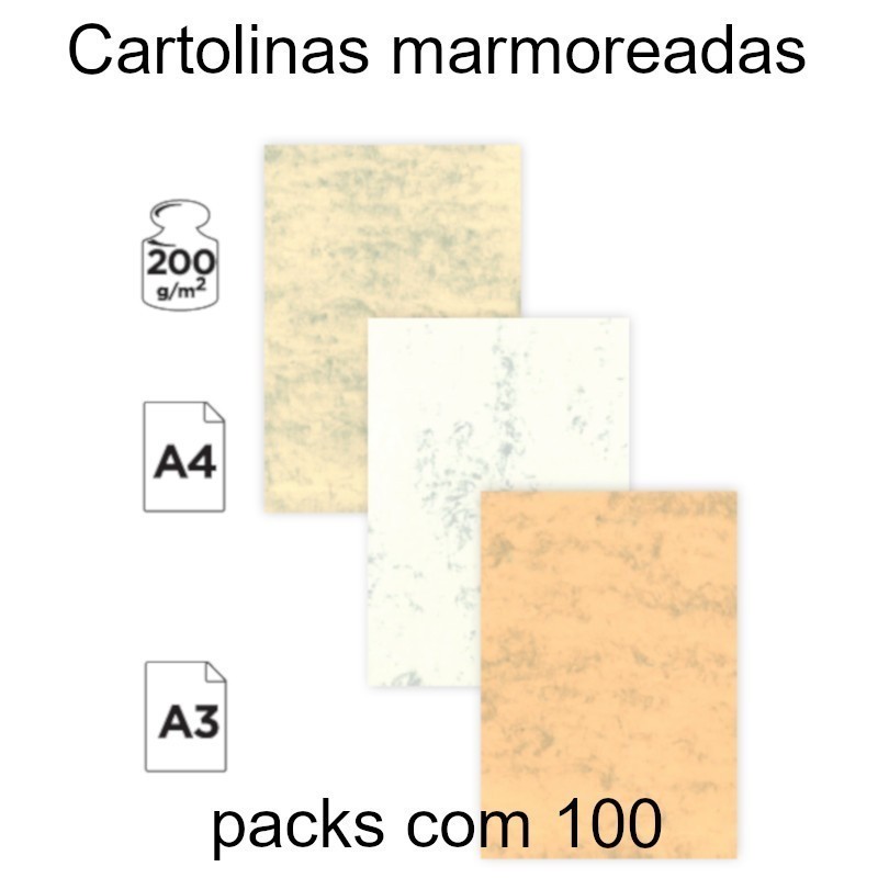 Cartolinas marmoreadas A4