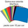 Goma eva colorida 50x70cm