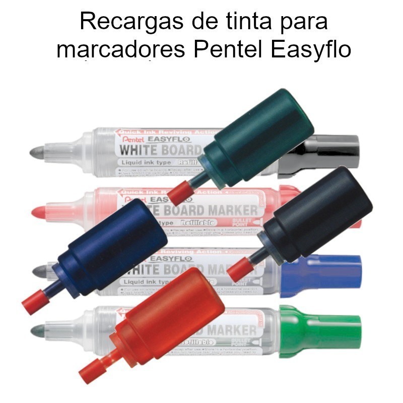 Recargas de tinta para marcadores Pentel Easyflo