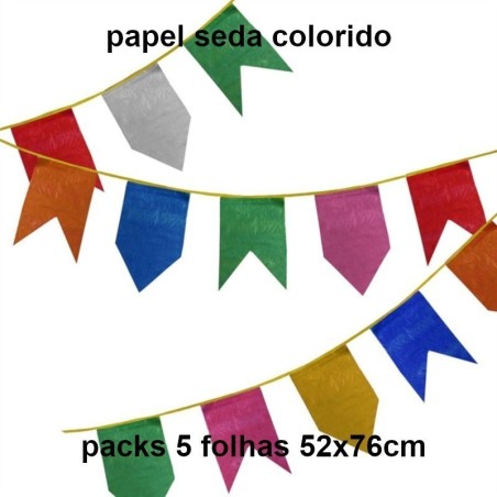 Papel seda colorido