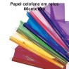 Papel celofane colorido em rolo