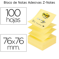 Blocos de Notas Adesivas Post -It Z-Notes da 3M