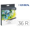 Marcadores pincel Lyra Aqua Brush Duo com 36 cores