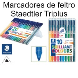 Marcadores de feltro Staedtler Triplus