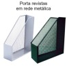 Porta revistas em rede metálica