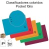 Classificadores coloridos Pocket fólio