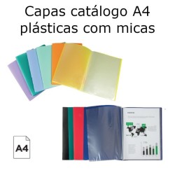 Capas catálogo A4 plásticas com micas