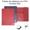 Pastas de elásticos em PVC formato fólio