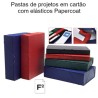 Pastas de projetos em cartão com elásticos Papercoat