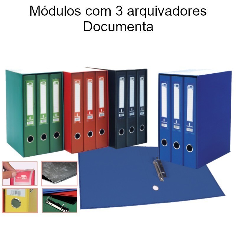 Módulos com 3 arquivadores Documenta