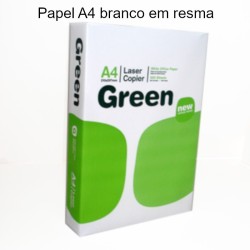 Papel de fotocópia A4 branco em resma